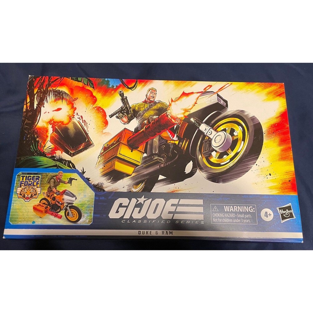 GI Joe Duke + Tiger Force Ram Cycle 6" Action Figure 2022 NISB Classified #40